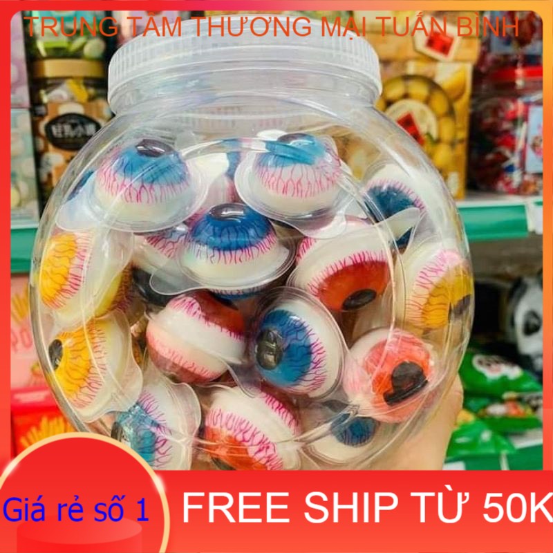(Giảm 20K Ship Đơn 49K) Kẹo dẻo hình mắt hottrend Combo 5 cái