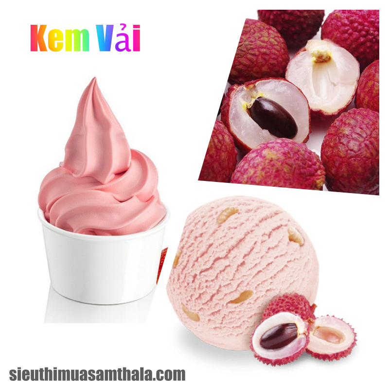 Bột Làm Kem Tươi Cao Cấp Kem Vải