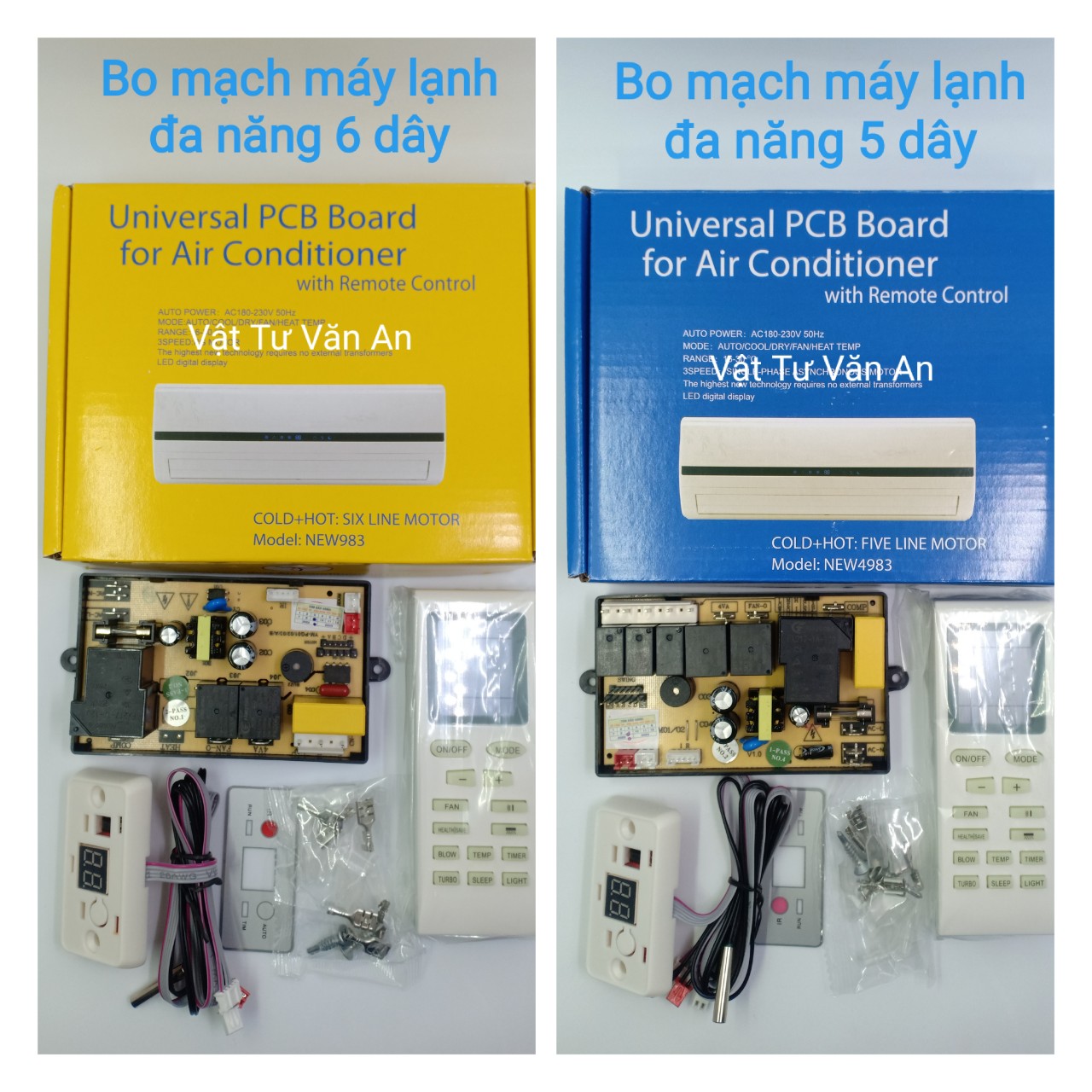 Bo mạch điều hòa đa năng 5 dây, 6 dây