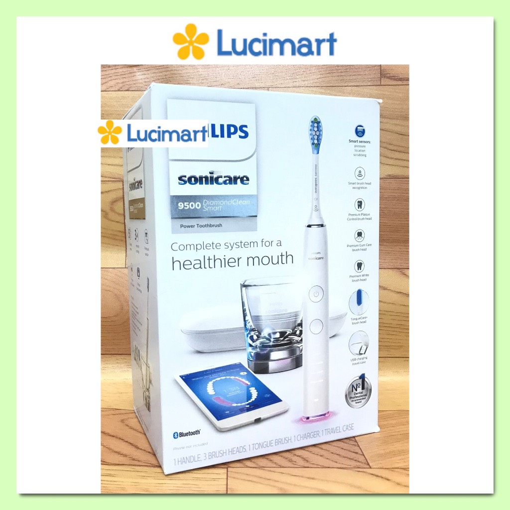 Bàn chải điện Phi.lips Sonicare 9500 DiamondClean Smart [Hàng Mỹ]