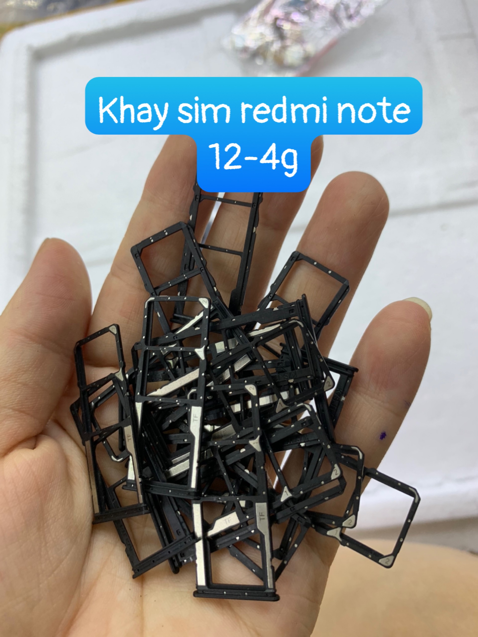 Khay sim điện thoại redmi note 12-4g