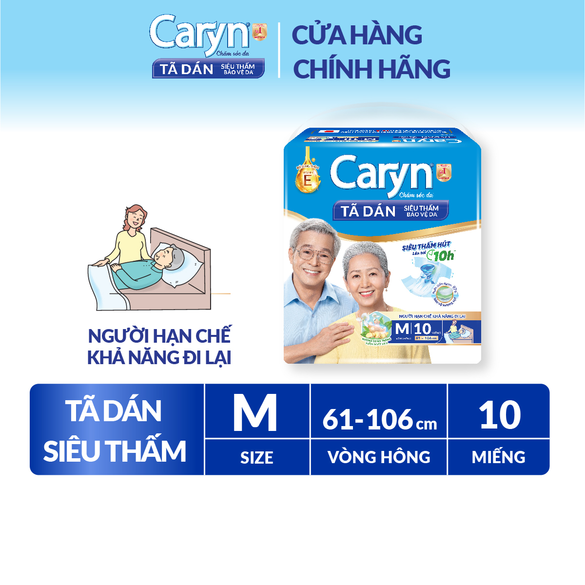 Tã Dán Người Lớn Caryn M10