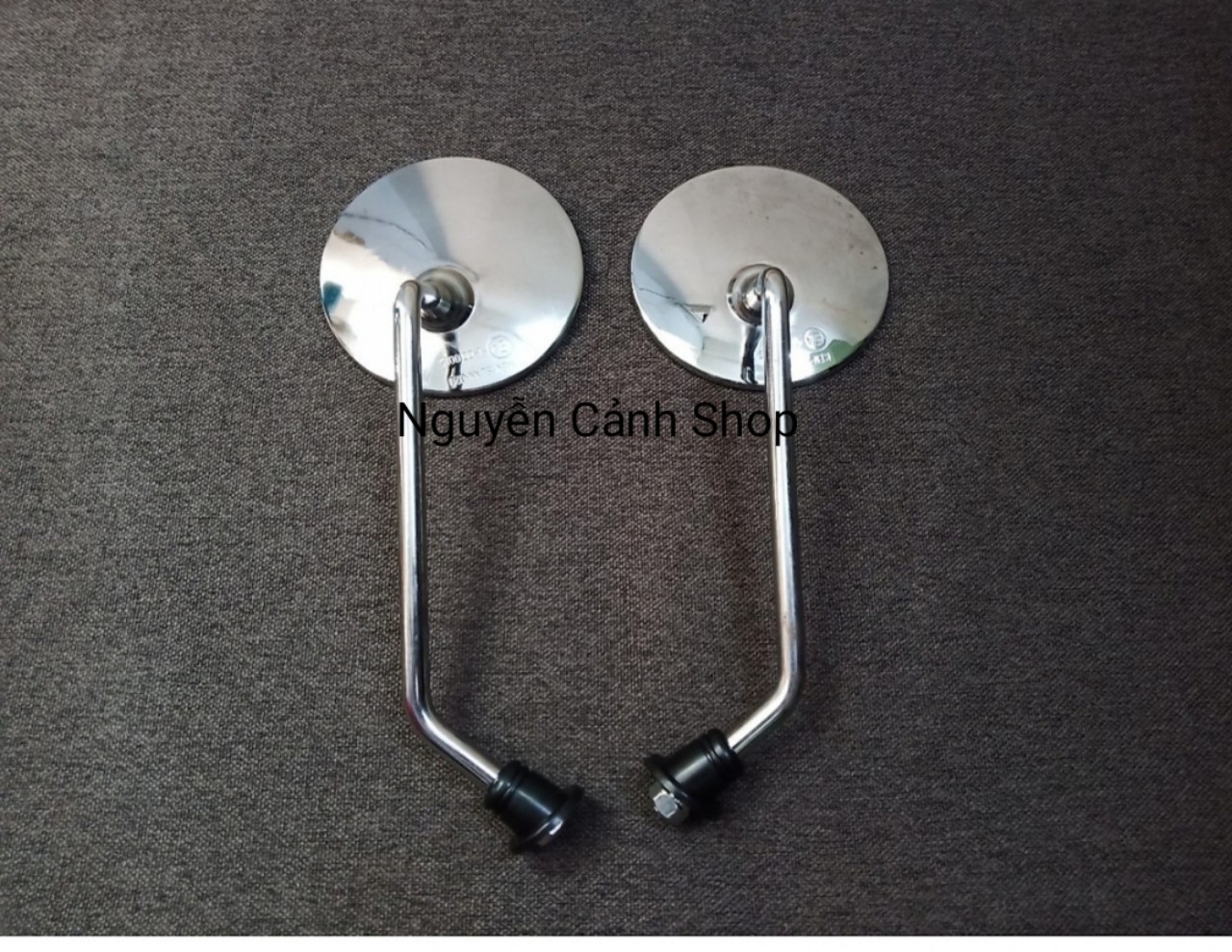 [HCM]cặp kiếng tròn chân 10li đế kim loại cho xe máy