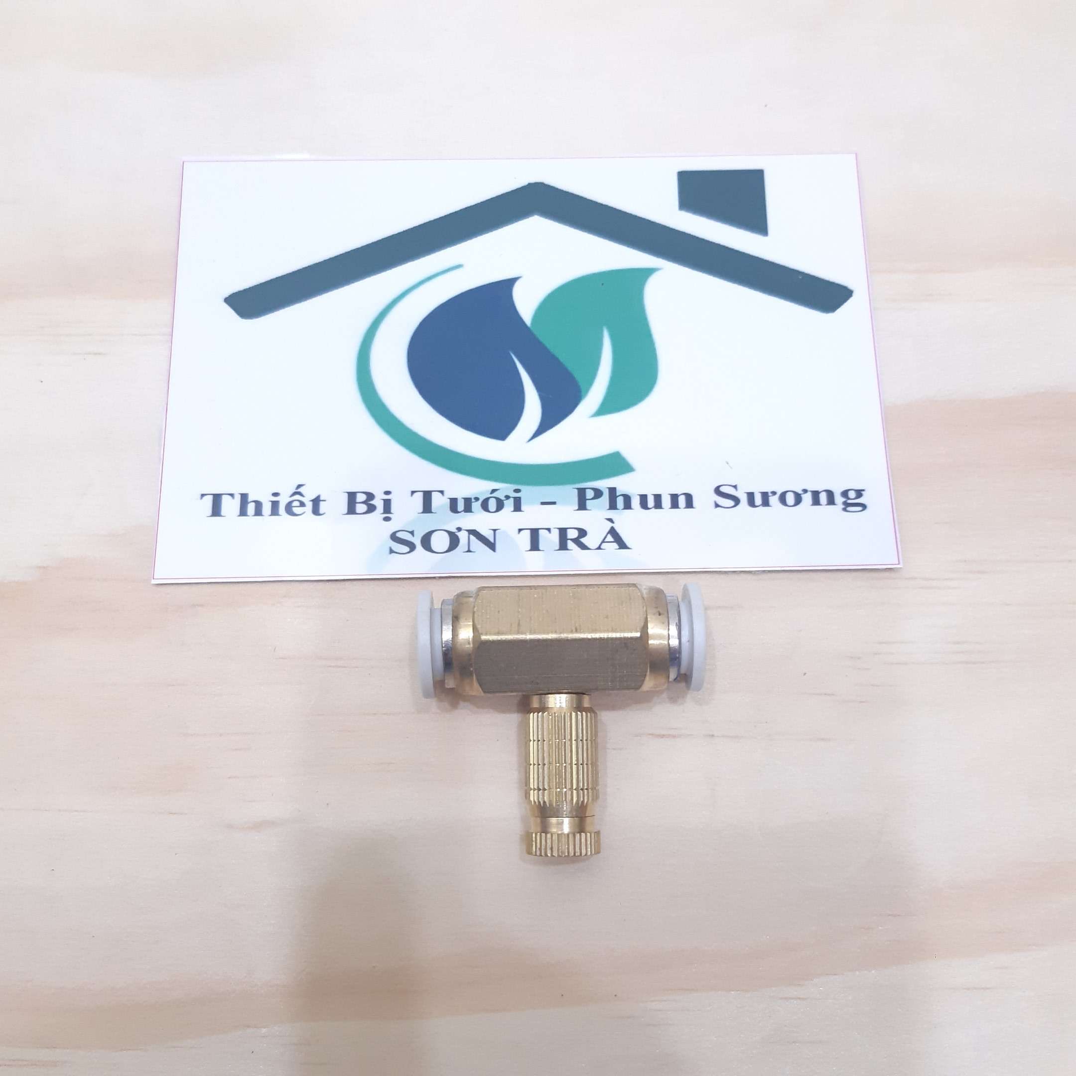 [HCM]Bộ 10 Đế đồng gắn dây 8mm (đế giữa/đế cuối) + béc phun sương (mặc định số 3)