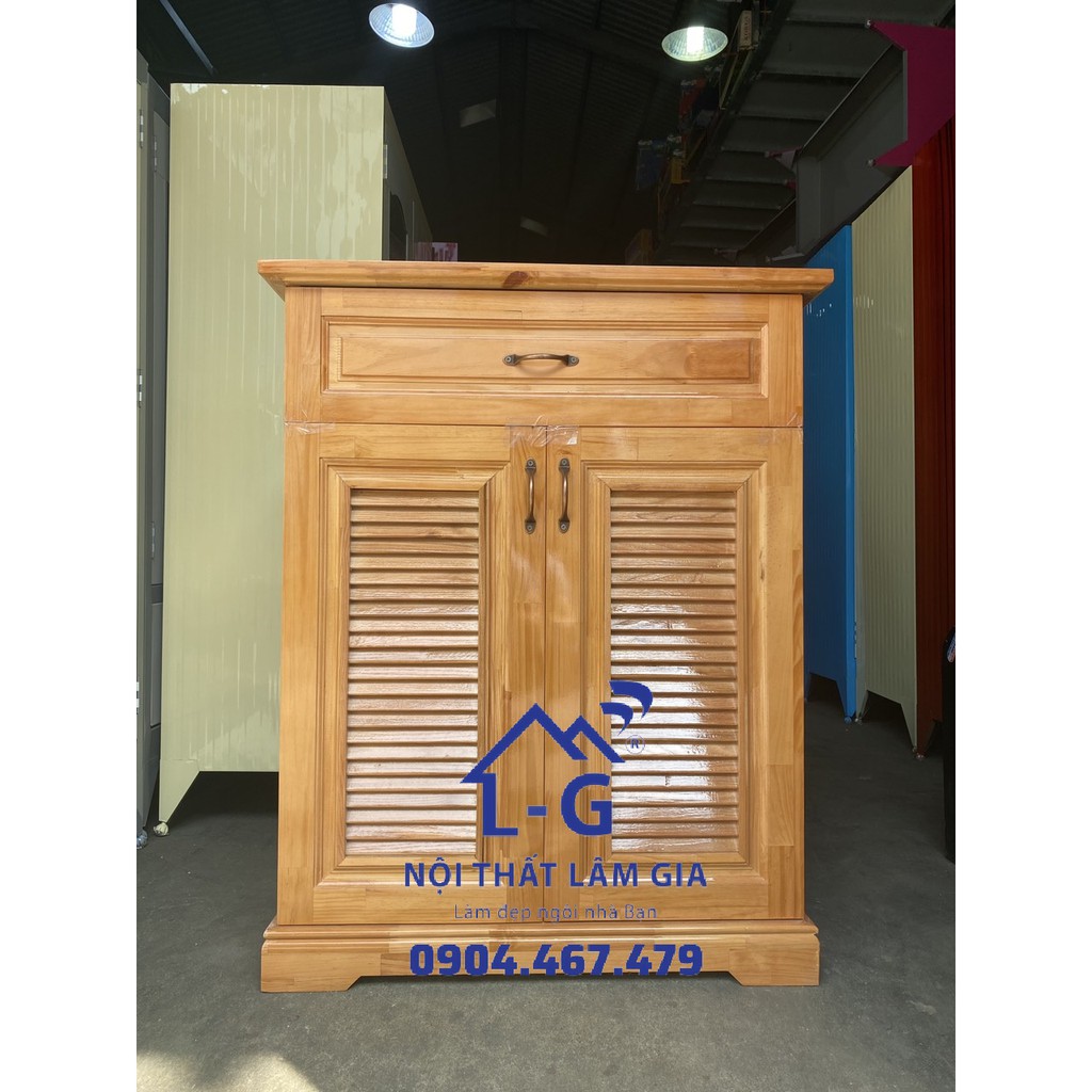 Tủ Giày Gỗ Thông Ngang 80 Cm - Giao Hàng Miễn Ship Hcm
