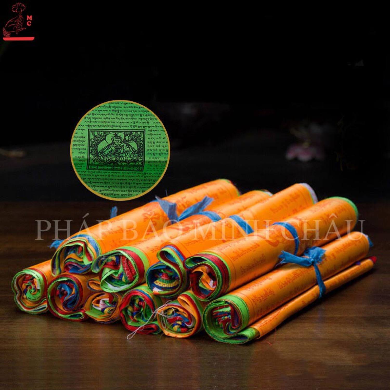 [PBMC] Cuộn Cờ Lungta Tây Tạng | Cờ Lungta 3 cỡ