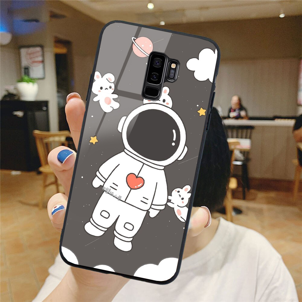 Ốp lưng samsung s9, s9 plus mặt kính cao cấp phi hành gia