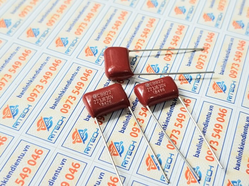 [Combo 20 chiếc] Tụ CBB22 223J 630V ( 223J630V ) 22nF P=10MM