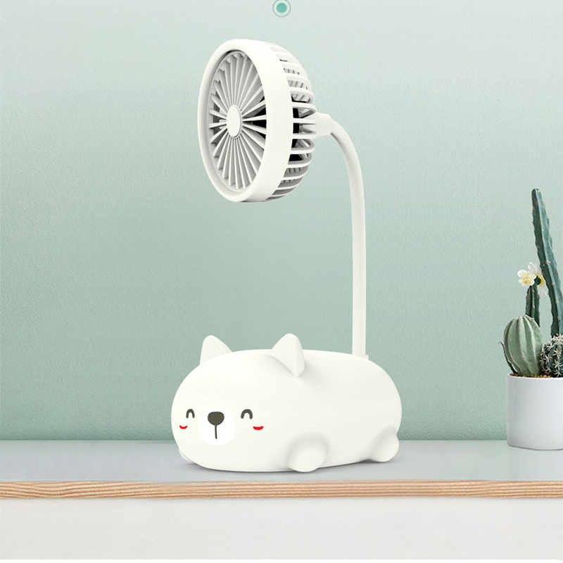 [HCM]Quạt mini sạc điện đế hình thú