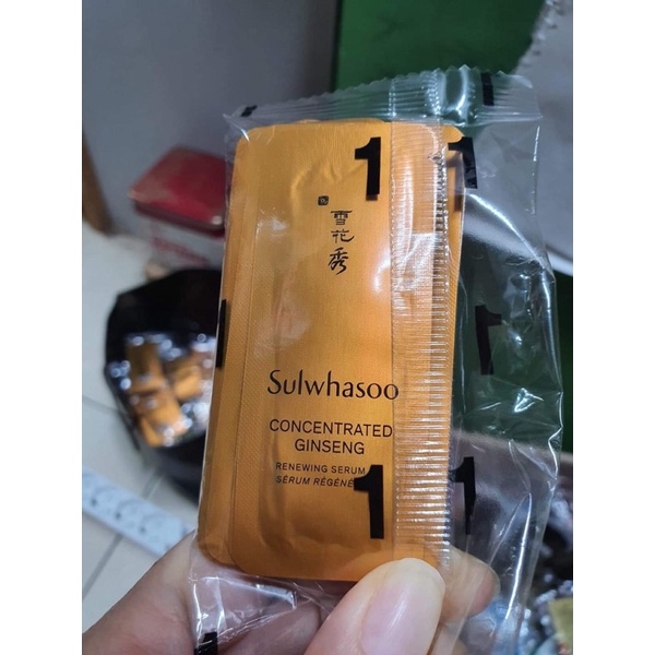 5 gói 1ml tinh chất nhân sâm vàng trẻ hóa da sulwhasoo concentrated ginseng serum