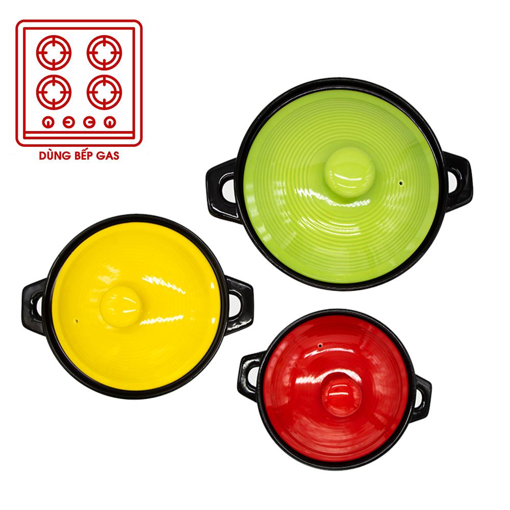 Bộ 3 nồi sứ ROYALCOOKS Molise (RC-M3)