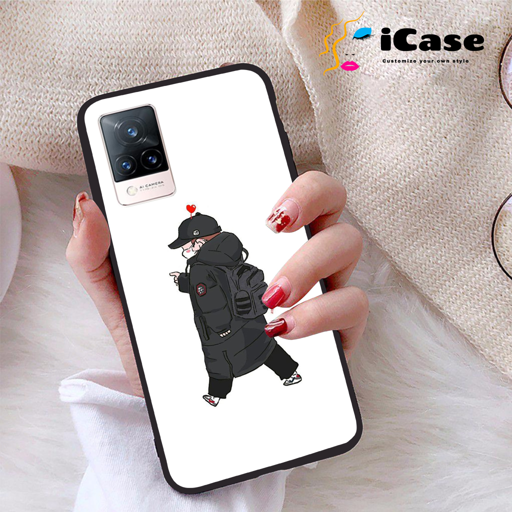 Ốp lưng Vivo V21 5G viền dẻo TPU BST Chibi