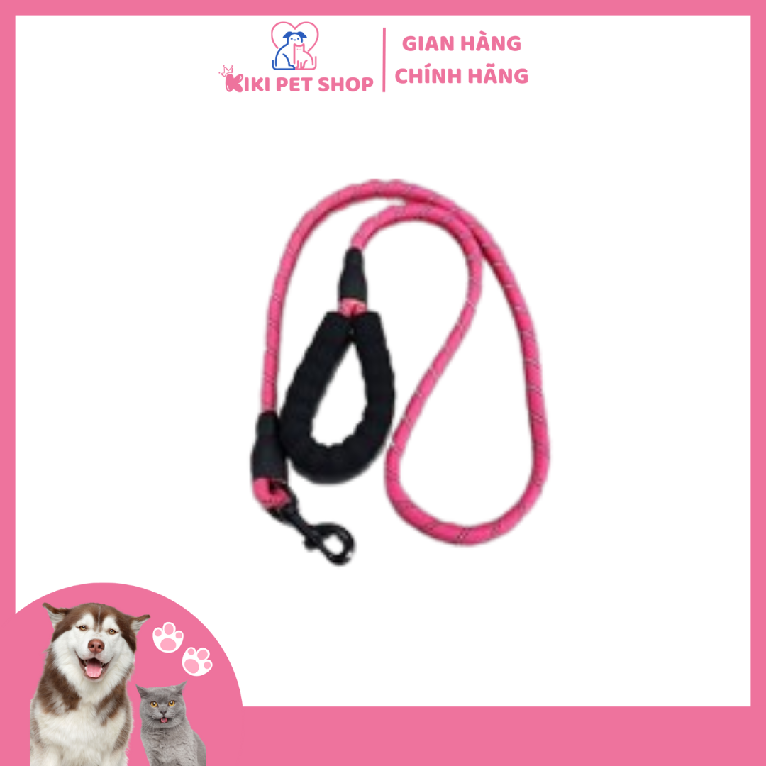 Dây dắt chó thun đi dạo đi chơi đảm bảo an toàn, chắc chắn