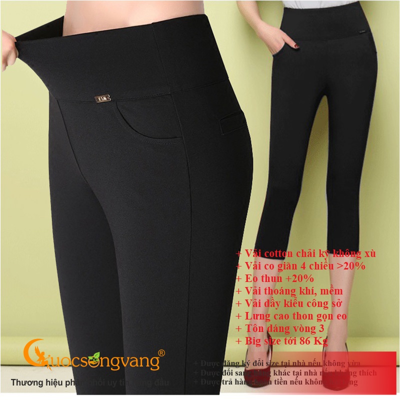 Quần lửng nữ quần legging lửng co giãn 4 chiều GLQ047 lửng