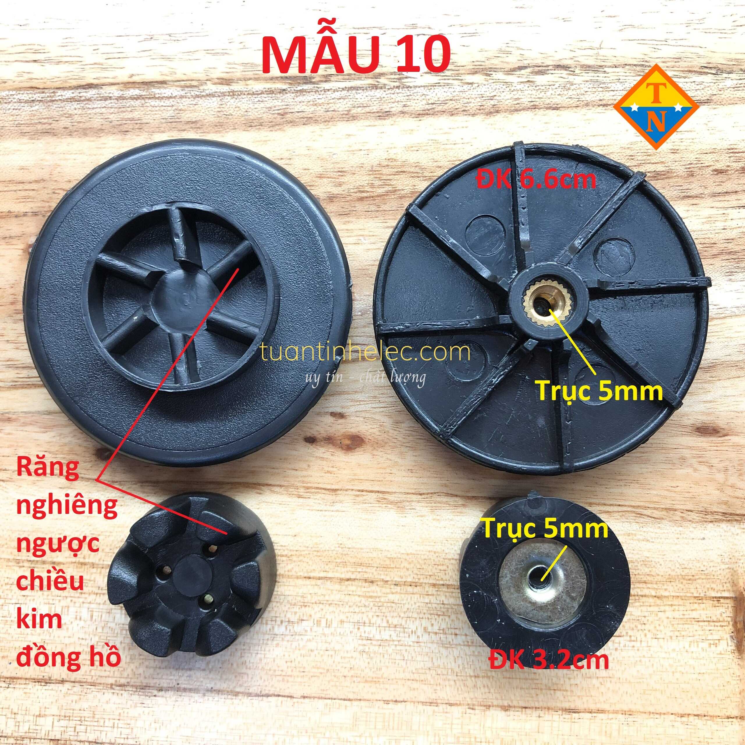 Các loại Bánh răng máy xay sinh tố, vấu truyền, nhông máy xay thông dụng # phụ tùng máy xay