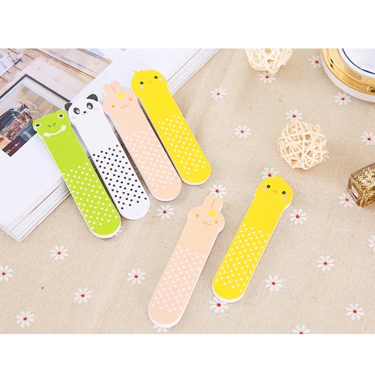 Combo 3 dũa móng tay mini, mài móng mini, dũa móng tay hình thú