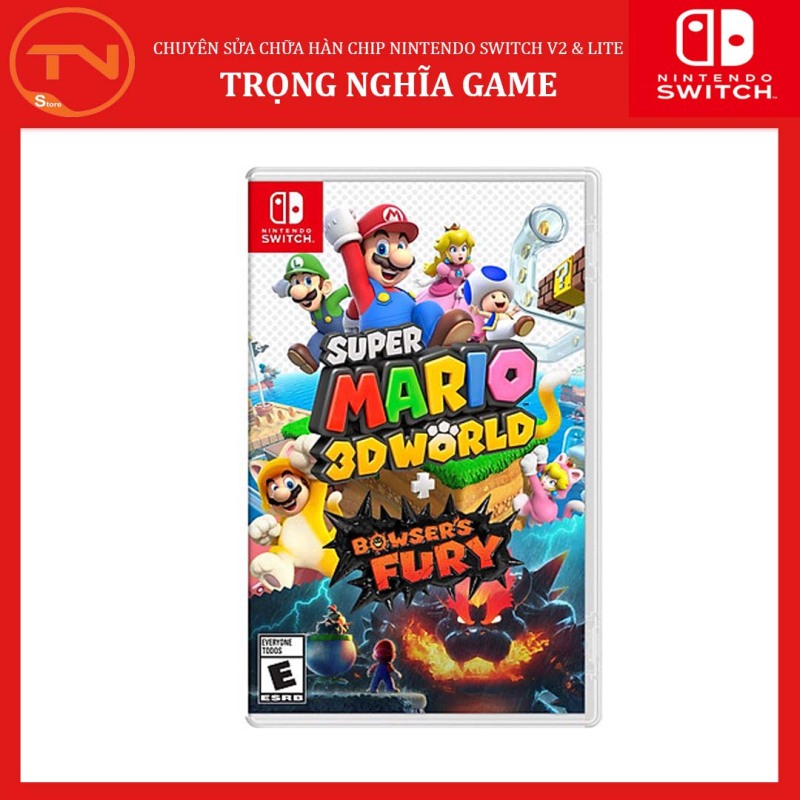 Đĩa game Switch - Super Mario 3D World + Bowsers Fury