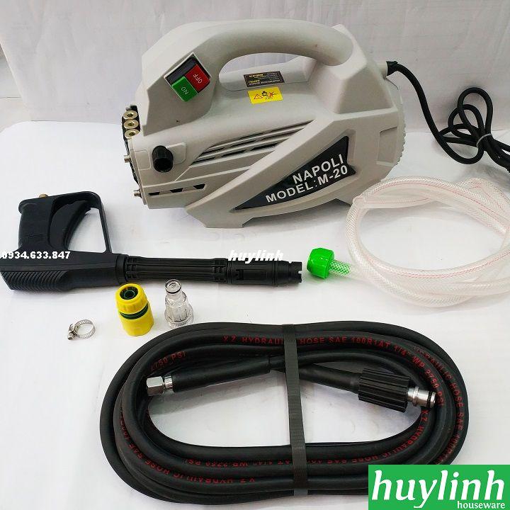 [HCM]Máy xịt rửa xe Napoli M20 - 2000W - motor từ