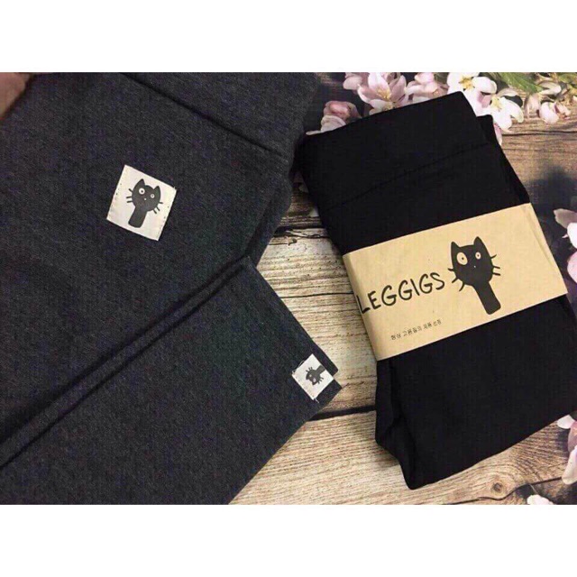 QUẦN LEGGING LÓT LÔNG LOGO MÈO CAO CẤP