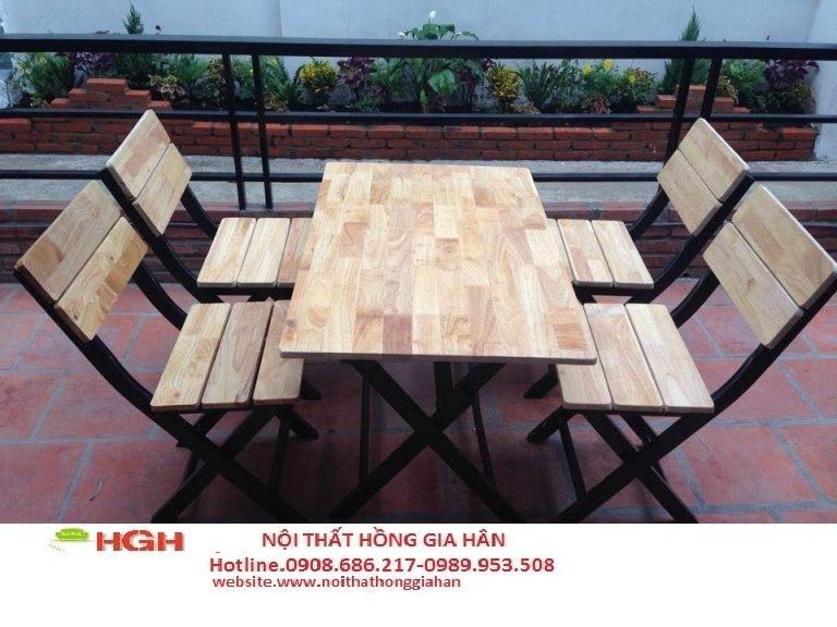 ghế gỗ cafe cóc