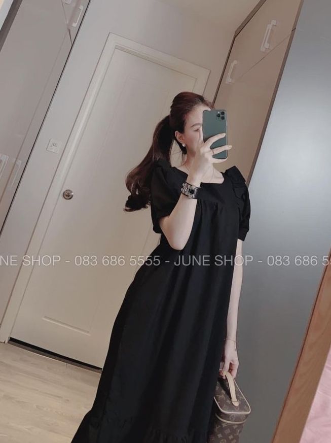 [FREESHIPMAX] Đầm bầu công sở/đồ bầu công sở pha kẻ mẫu thiết kế mới