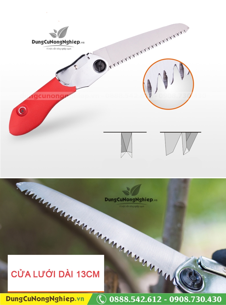 Cưa cành tay gập lưỡi dài 13cm