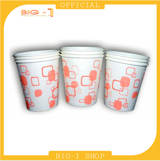 Bộ 500 Ly Giấy Hàn Quốc Chất Đẹp 7OZ - 220ml (Đỏ Tri Thức)