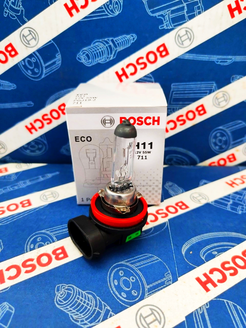 Bóng Đèn Bosch H11 12V 55W (Hộp 1 Bóng)