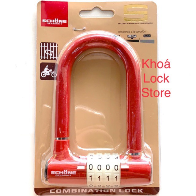 Ổ khóa số SCHONE SC802 chiều dài càng khóa 125mm