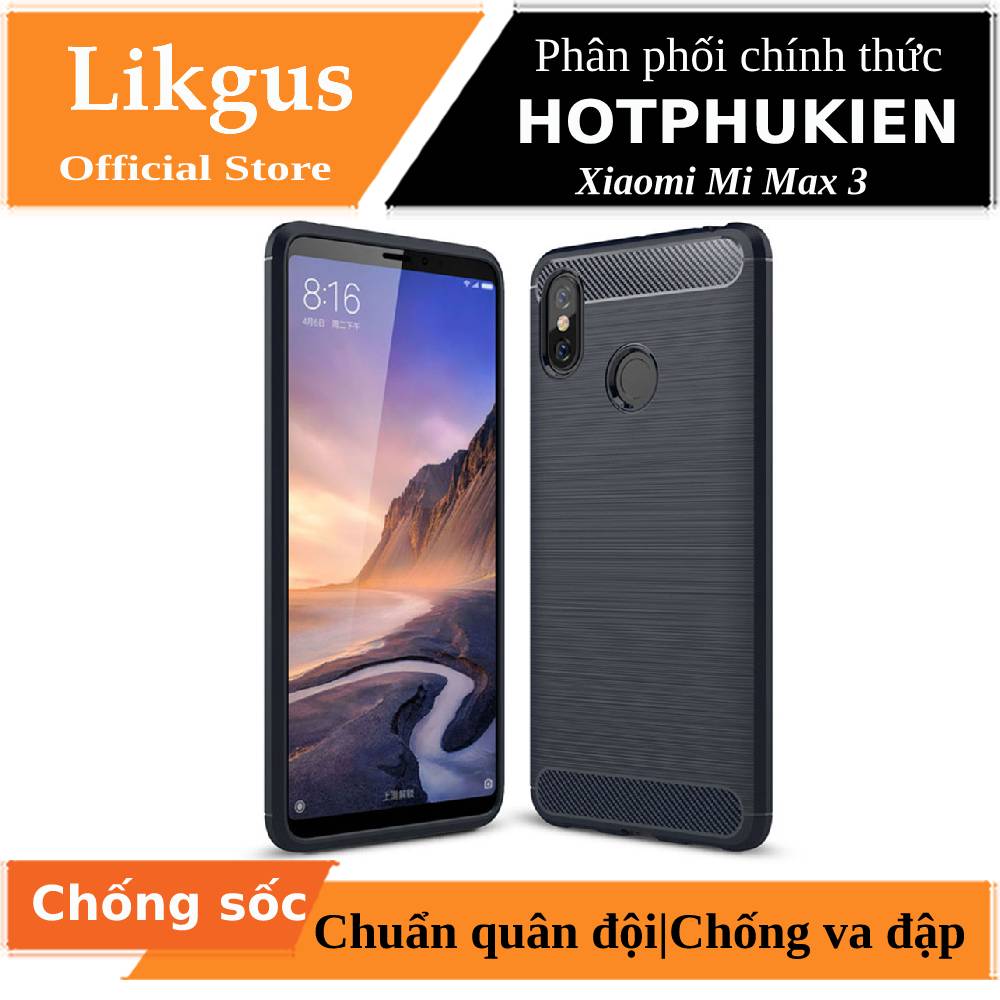 Ốp lưng chống sốc Likgus cho Xiaomi Mi Max 3 - phân phối bởi HotPhuKien
