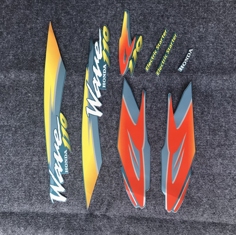 [HCM]BỘ TEM RỜI 3 LỚP DÁN FULL XE WAVE 110 THÁI ĐỦ MÀU