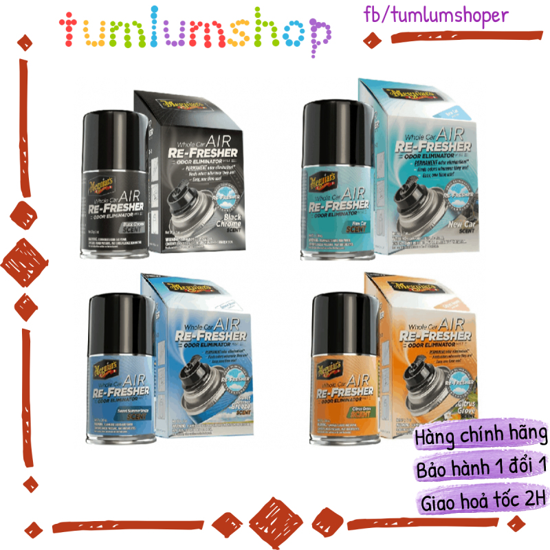 Meguiars Air Re-Fresher - Xịt thơm xe khử mùi khử khuẩn vệ sinh máy lạnh ô tô