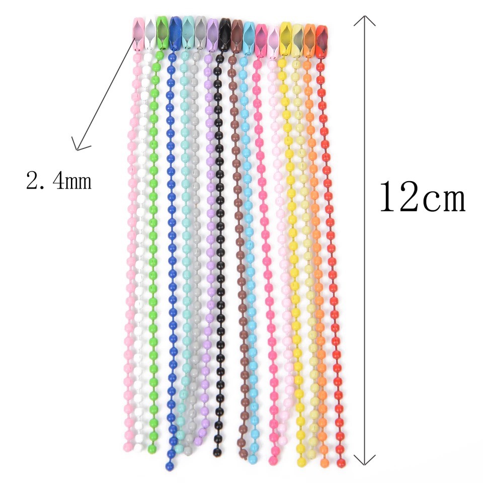 (Set 10) Móc Khóa Bi, Xích Bi Gắn Chìa Khóa Handmade