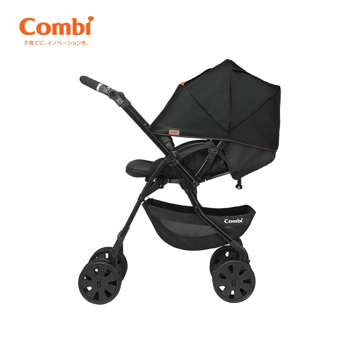 Xe đẩy Combi CrossGo 4 bánh quay tự động
