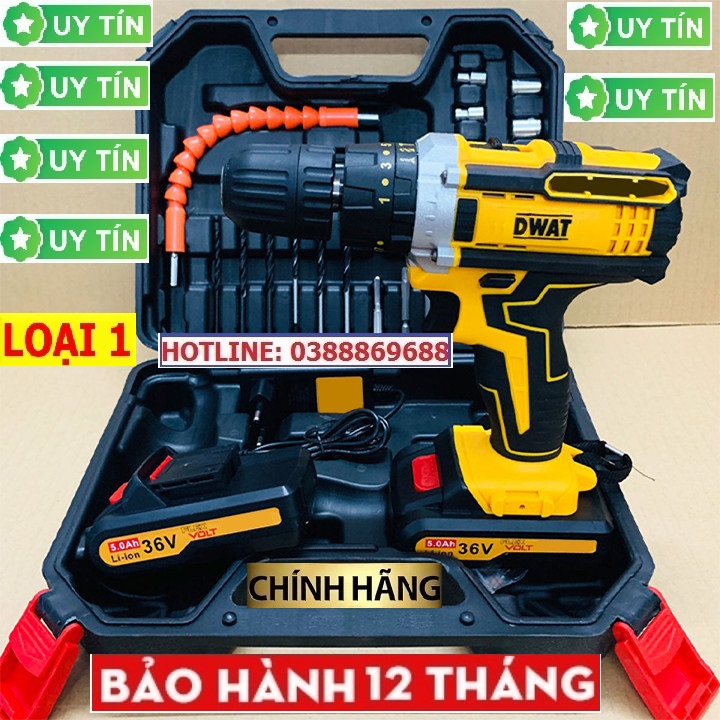 MÁY KHOAN PIN, BẮT VÍT CAO CẤP  36V , LÕI ĐỒNG 100%
