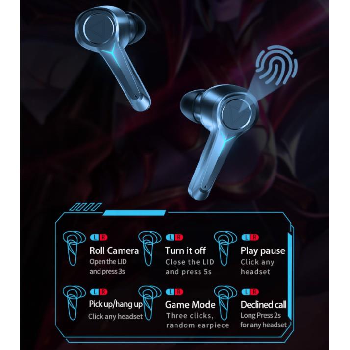 Tai nghe bluetooth game thủ MC bluetooth 5.0 delay cực thấp 45ms tai nghe bluetooth gaming