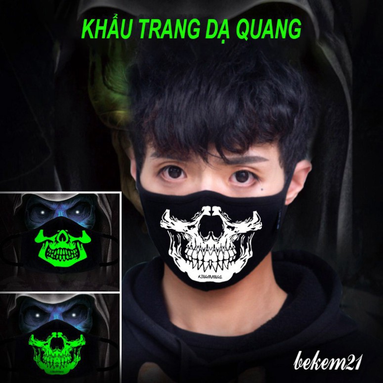 Khẩu trang dạ quang cực ngầu