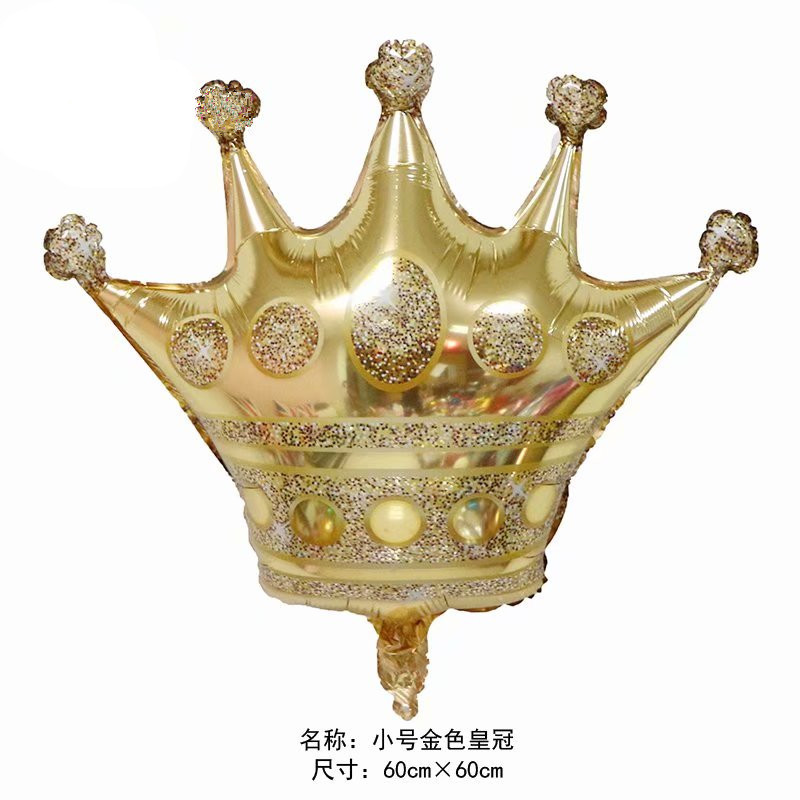 Bóng trang trí sinh nhật hình nơ - vương miện (size đại)