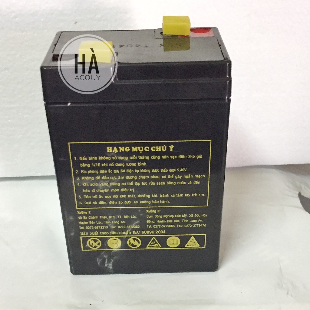 Bình Ắc Quy Khô LONG 6V, 5Ah WP5-6