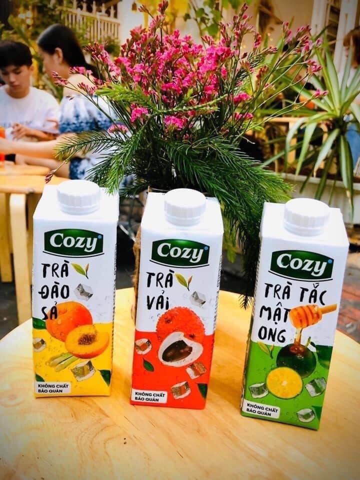 LÓC 4 TRÀ COZY ĐÀO/ VẢI/ TẮC