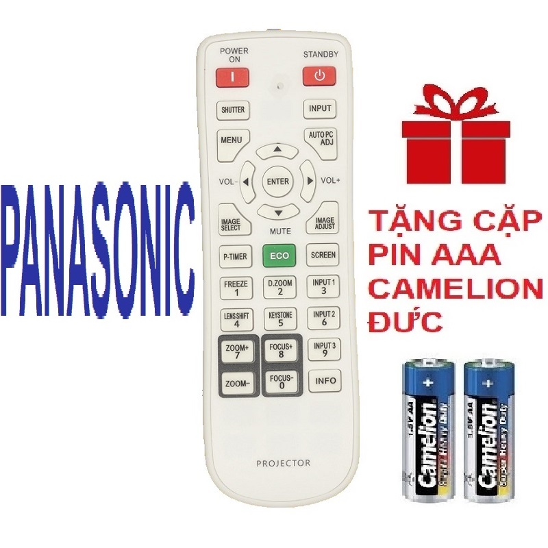 Remote điều khiển máy chiếu panasonic mẫu 3 - remote may chieu panasonic dieu khien may chieu panasonic