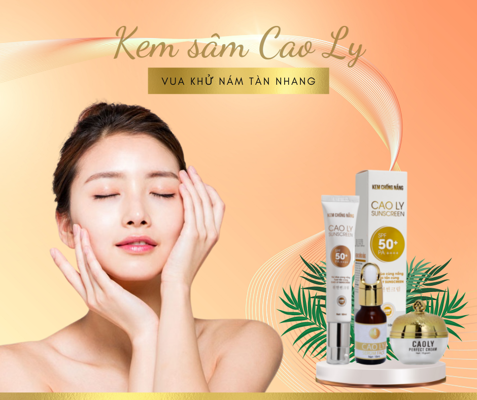 [CHÍNH HÃNG] BỘ 4 CAO LY MO NÁM TÀN NHANG . (kem bôi, chống nắng, serum.srm)