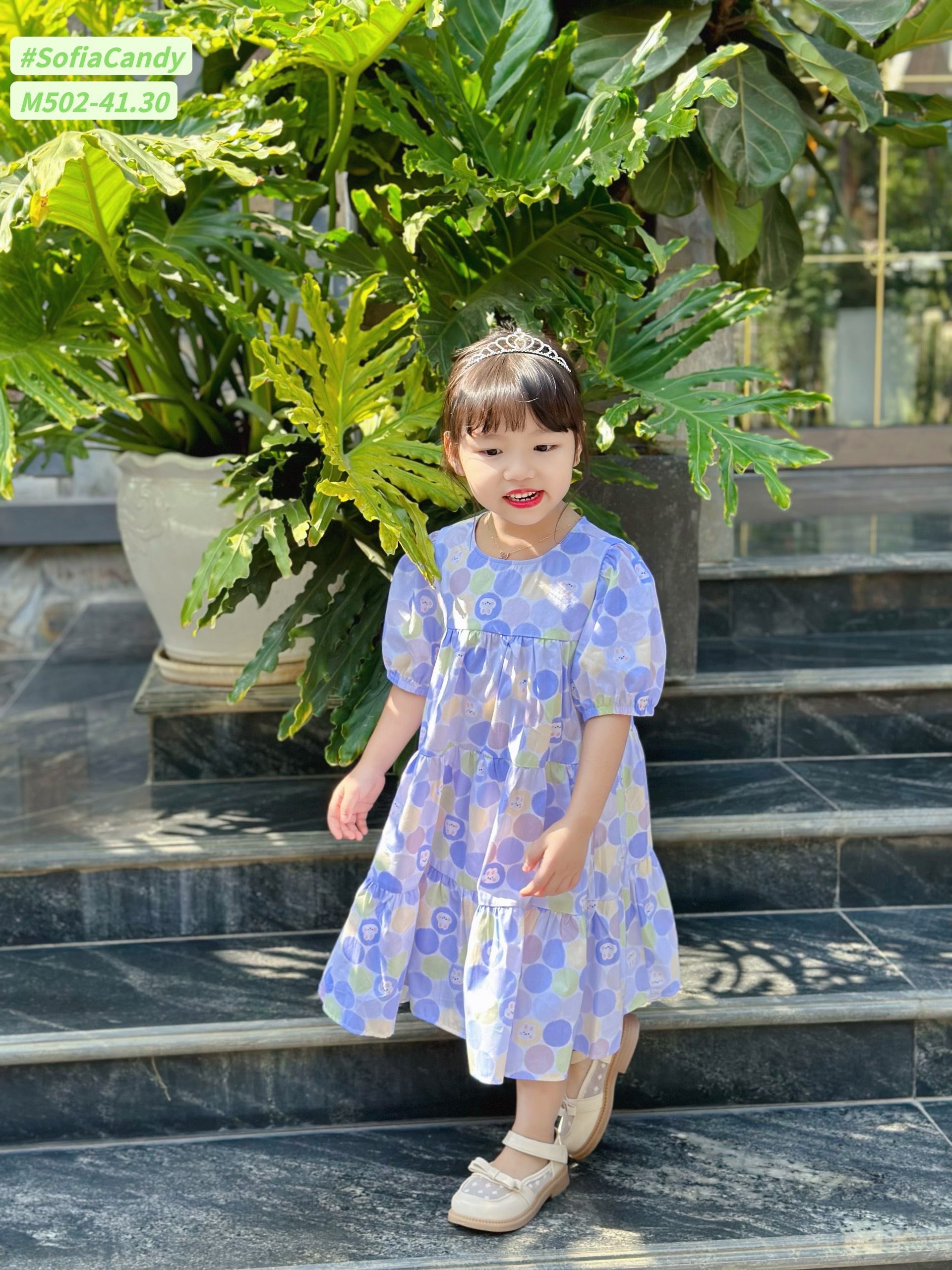 ĐẦM BABYDOLL BI GẤU XANH SOFIA CANDY