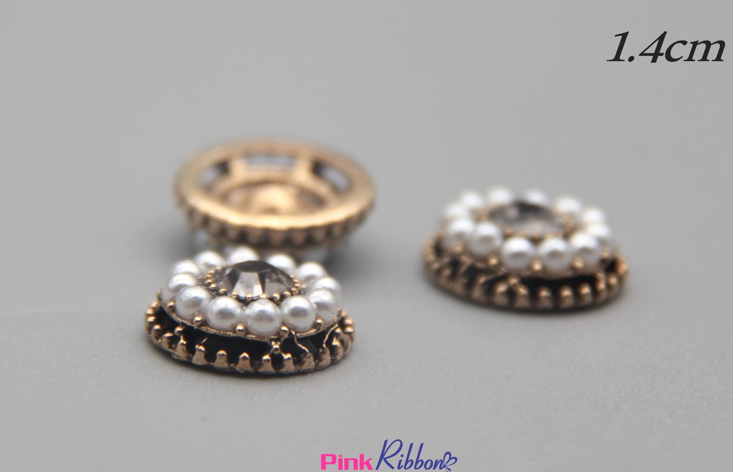 Charm đá ghi viền trai nhí 1.4cm