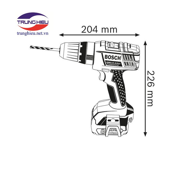 Máy khoan vặn vít dùng pin Bosch GSB 14.4-2-LI 2.0ah