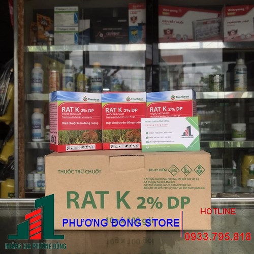 Thuốc diệt chuột dạng bột Rat K 2% DP - gói 10g