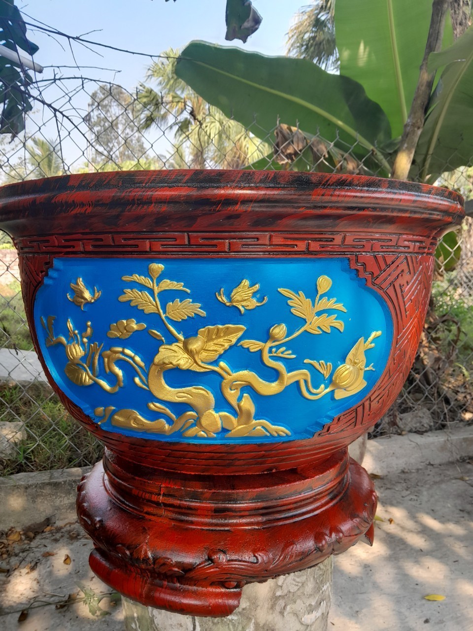 [ Lon 4kg] Sơn màu XANH LAM hệ bóng ngoại thất