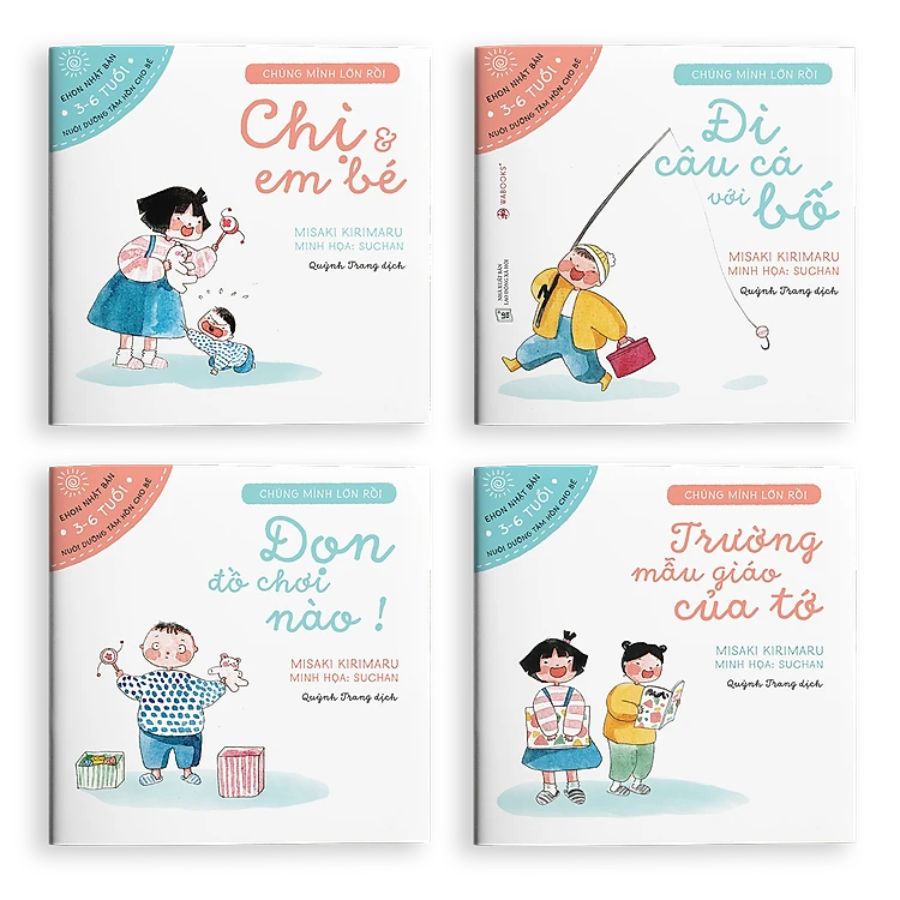 Combo sách ehon nhật bản: chúng mình lớn rồi - ntbooks