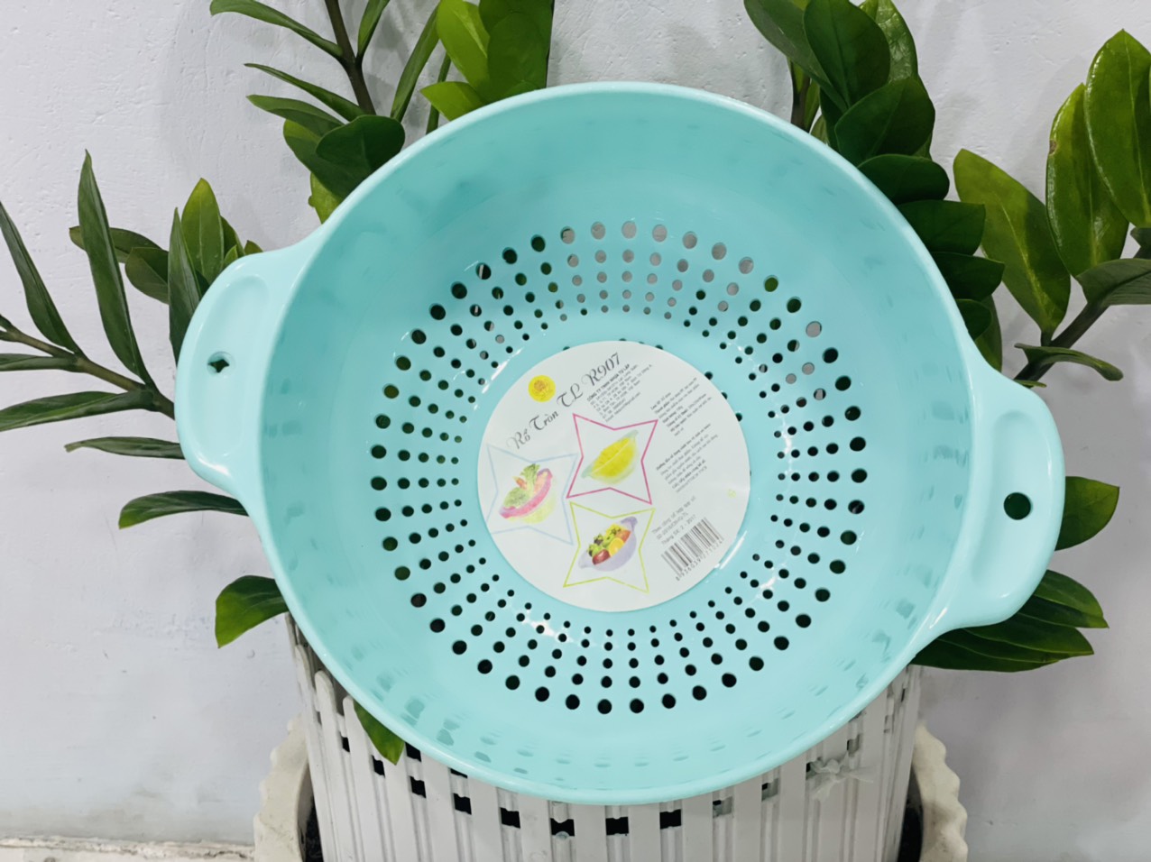 Rổ nhựa tròn TỰ LẬP TL907 - 20X25X9 CM