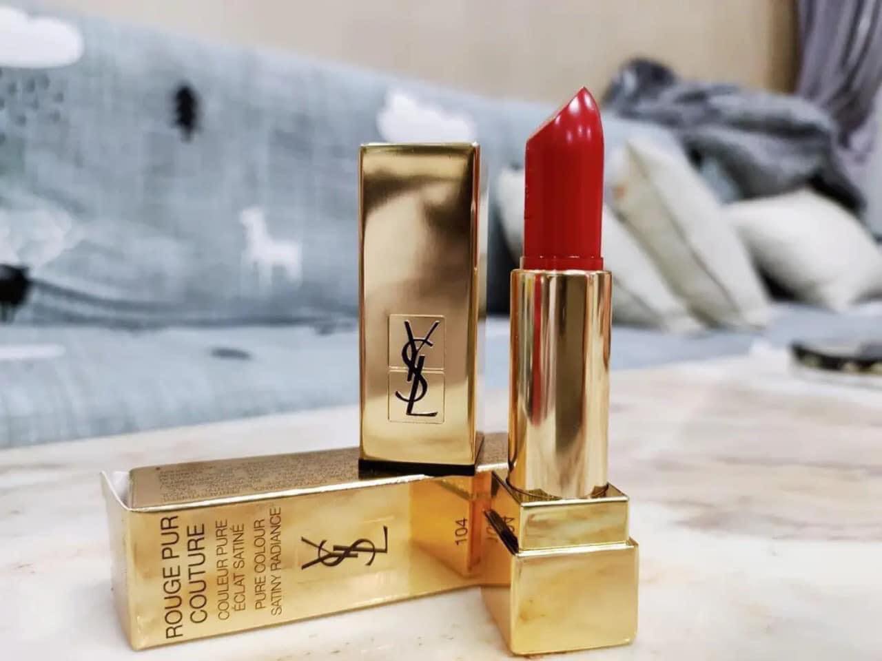 Son YSL 104 Jeu D'attraction Đỏ Cam Fullbox
